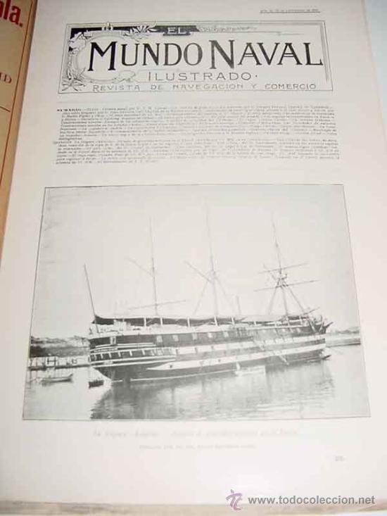Military Antiques: REVISTA EL MUNDO NAVAL ILUSTRADO (MADRID, 10 DE SEPTIEMBRE 1900) - EJEMPLAR N&uacute;MERO 24 SEGUNDA EPOCA,