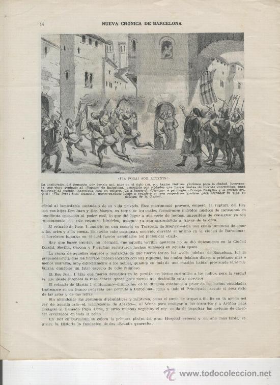 Militaria: REVISTA. NUEVA CRONICA DE BARCELONA. A&Ntilde;O 1941.MILITAR. SOMATEN.USATGES.LUDOVICO.ATAULFO EN BARCELONA