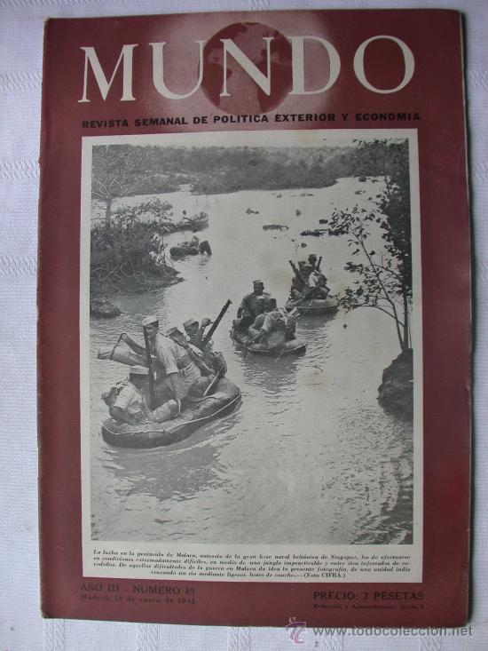 Militaria: Revista el mundo. N&ordm; 89 a&ntilde;o 1942