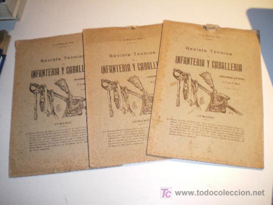 Militaria: 3 REVISTA TECNICA DE INFANTERIA Y CABALLERIA N&ordm;VIII - IX - X DE TOMO XI (A&Ntilde;O 1906)