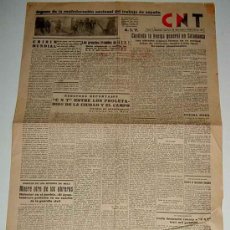 Militaria: ANTIGUO PERIODICO DE LA CNT - Nº 28 DE 15 DE DICIEMBRE DE 1932, REPUBLICA, ORGANO DE LA CONFEDERACIO