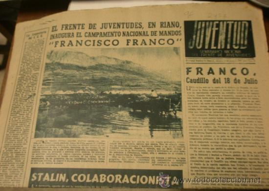 Military Antiques: Semanario Juventud, 13-7-1945