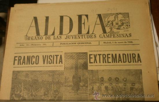 Militaria: ALDEA, publicaci&oacute;n quincenal, 1-1-1946