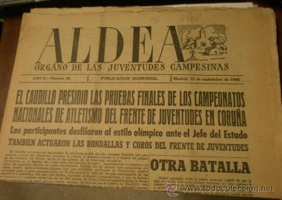 Militaria: ALDEA, publicaci&oacute;n quincenal, 15-9-1946