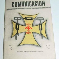 Militaria: COMUNICACION - ALMANAQUE 1943 - REVISTA OFICIAL DE LA DELEGACION DE EXCAUTIVOS - 40 PAG INCLUIDO CUB. Lote 15146325