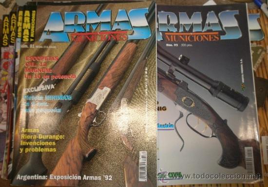 Militaria: Lote de 7 revistas ARMAS Y MUNICIONES