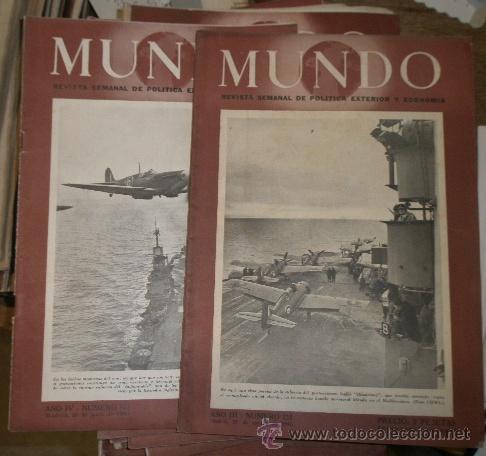 Militaria: 52 revistas MUNDO de la 2&ordf; Guerra Mundial