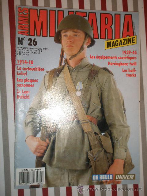 Militaria: Revista Armes Militaria, en franc&eacute;s, n&ordm; 26, 1987