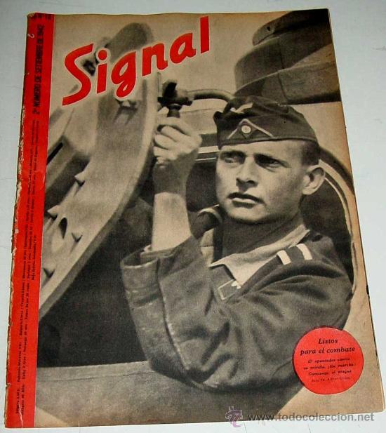 Militaria: ANTIGUA REVISTA SIGNAL - SP N&ordm; 18 - 2&ordm; N&ordm; SEPTIEMBRE 1942 EN CASTELLANO - CONTIENE 47 PAGINAS - MUCH