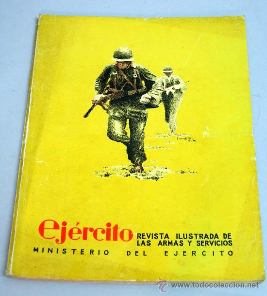 Militaria: Ej&eacute;rcito Revista ilustrada armas y servicios n&ordm; 189 a&ntilde;o XVI octubre 1955 Ministerio del Ej&eacute;rcito