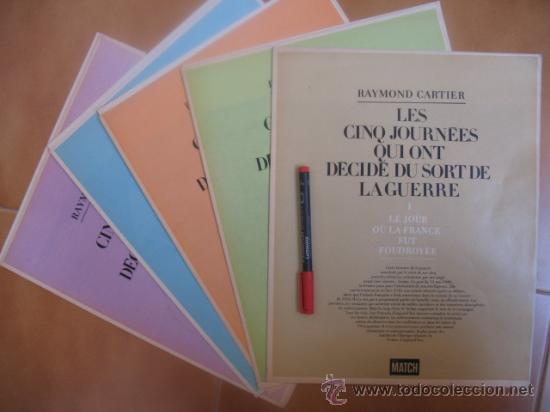 Militaria: 5 Suplementos de la revista francesa PARIS MATCH sobre la II G.M. por Raymod Cartier 1969
