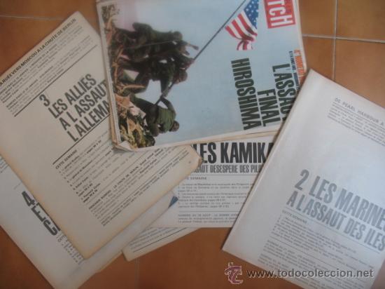 Militaria: 8 suplementos de la Revista PARIS MATCH, sobre la II G. M.
