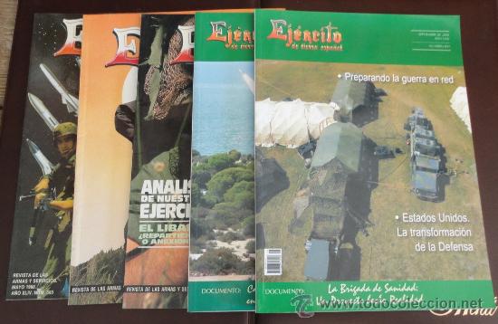 Military Antiques: Lote de 5 revistas Ej&eacute;rcito, n&ordm;s 580, 597, 602, 779 y 809