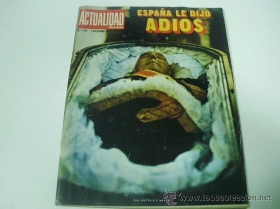 Militaria: REVISTA LA ACTUALIDAD ESPA&Ntilde;OLA (01-12-75) - ESPA&Ntilde;A LE DIJO ADIOS - GENERAL FRANCO