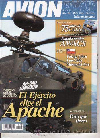 Militaria: REVISTA AVION REVUE INTERNACIONAL N&ordm; 190 A&Ntilde;O 1998.