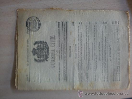 Militaria: boletin guardia civil a&ntilde;o 1893
