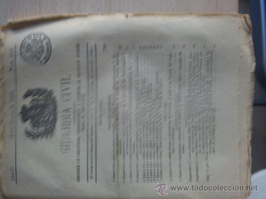Militaria: boletin guardia civil a&ntilde;o 1893
