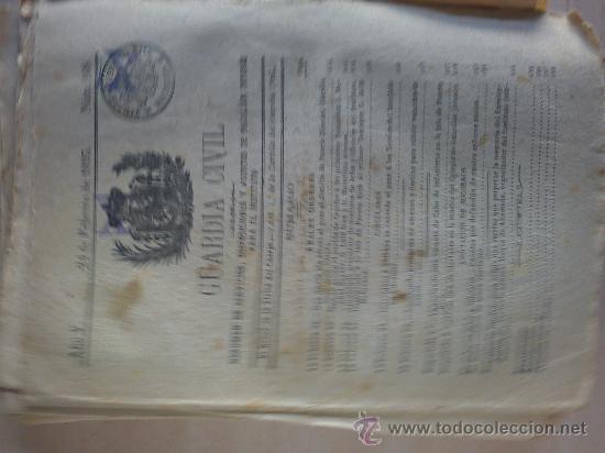 Militaria: boletin guardia civil a&ntilde;o 1893