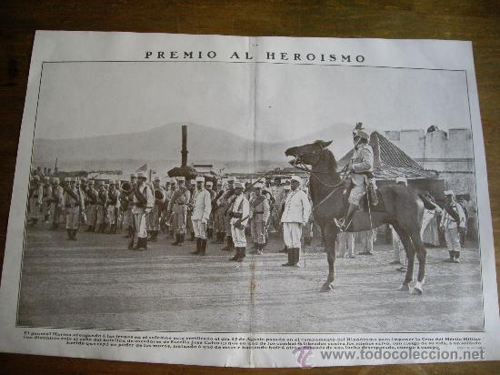 Military Antiques: Hoja central periodico Nuevo Mundo PREMIO AL HEROISMO . A&ntilde;o 1909 ENVIO GRATIS