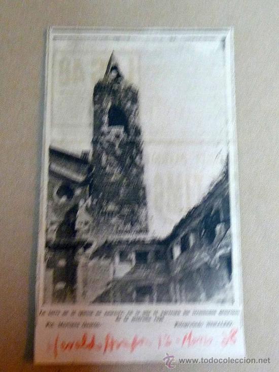 Militaria: RECORTE PERIODICO, HERALDO ARAGON, GUERRA CIVIL ESPA&Ntilde;OLA, MAYO 1938, IGLESIA DE BELCHITE, BOMBARDEO