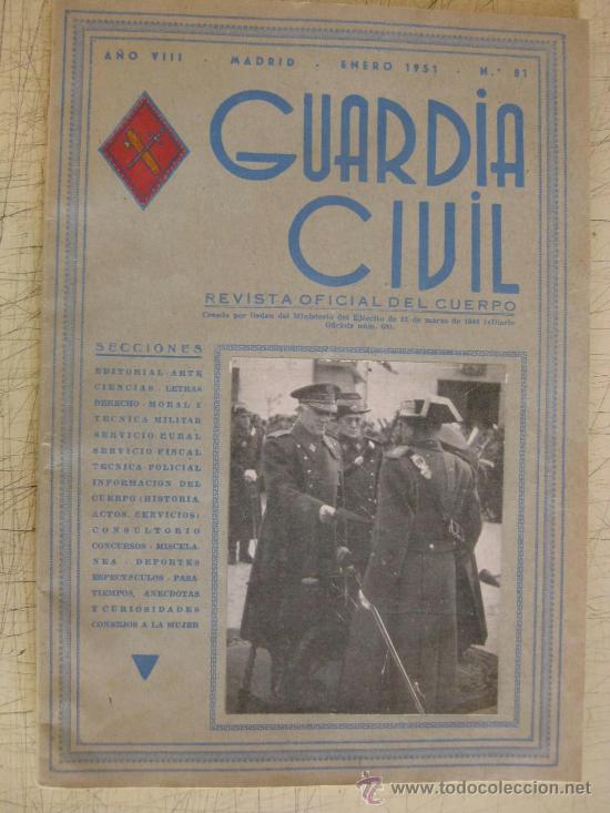 Militaria: GUARDIA CIVIL - ENERO 1951 - NUMERO 81