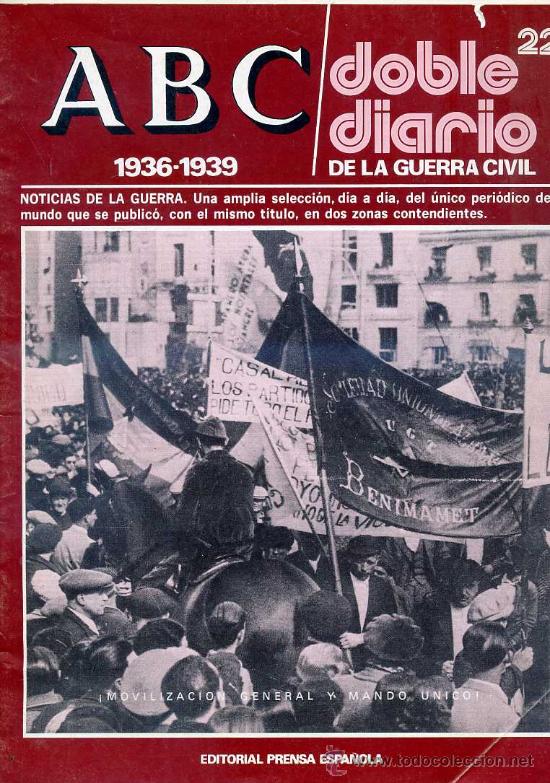 Military Antiques: ABC DOBLE DIARIO DE LA GUERRA CIVIL N&ordm; 22