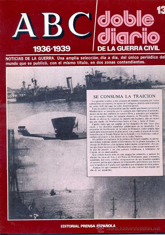 Military Antiques: ABC DOBLE DIARIO DE LA GUERRA CIVIL N&ordm; 13
