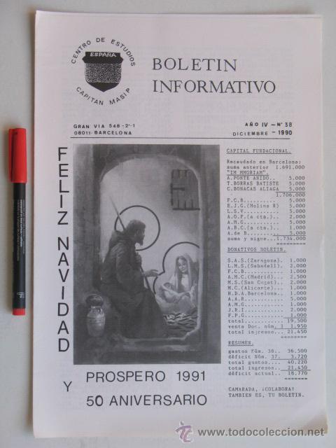 Militaria: Divisi&oacute;n Azul, Bolet&iacute;n Cap. Masip n&ordm; 38 diciembre 1990