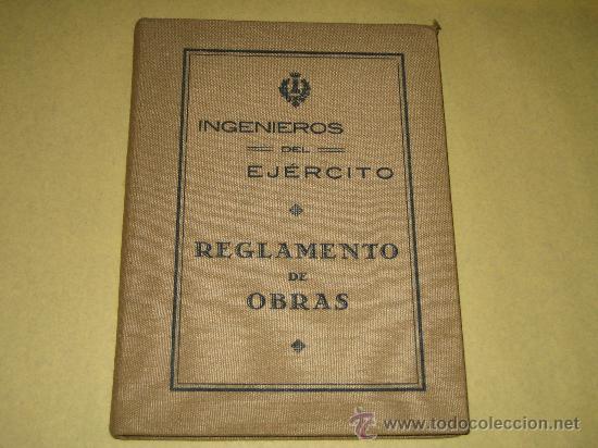 Militaria: INGENIEROS DEL EJERCITO - REGLAMENTO DE OBRAS - 1904 - Foto 1