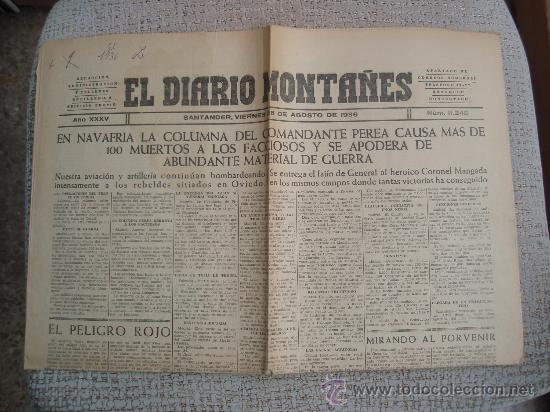 Periodico Guerra Civil Original El Diario Mo Vendido En Subasta