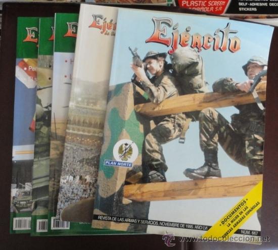 Militaria: Lote de 5 revistas del Ej&eacute;rcito, 667, 771, 817, 820, 823