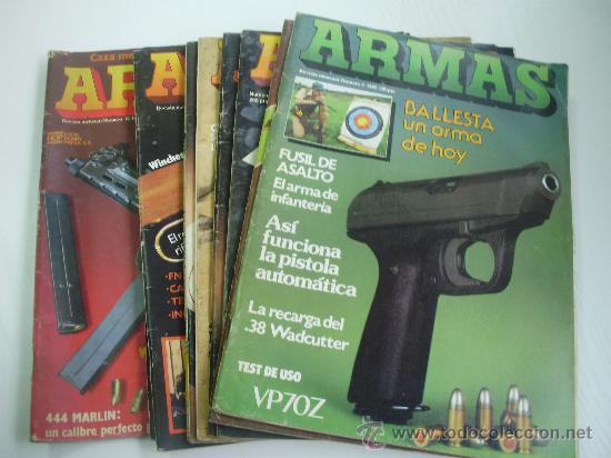 Militaria: REVISTA ARMAS - LOTE DE 9 PRIMEROS NUMEROS - A&Ntilde;OS 1.982/83