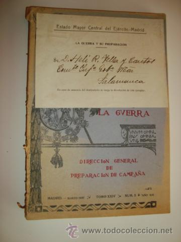 Militaria: LA GUERRA Y LA PREPARACI&Oacute;N N&ordm; 3 MARZO 1928 - MINISTERIO DE LA GUERRA