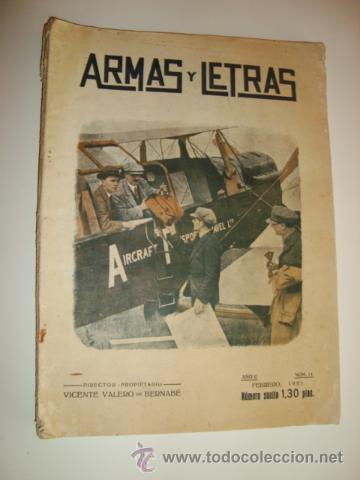 Military Antiques: ARMAS Y LETRAS N&ordm; 14 FEBERO 1921