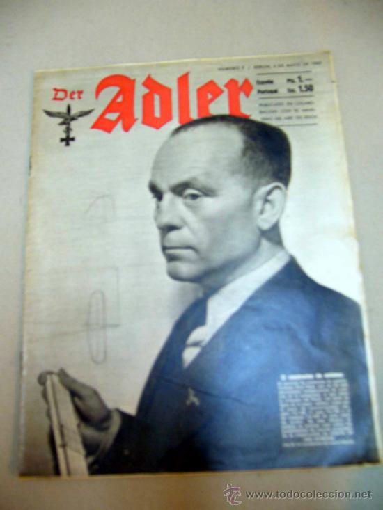 Military Antiques: REVISTA, PERIODICO, DER ADLER, N&ordm; 9, BERLIN, 1943