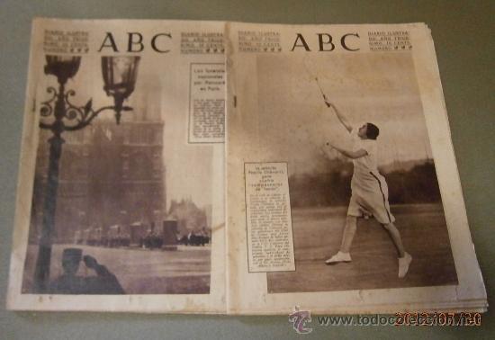 Militaria: Lote de 2 diarios ABC. 1934