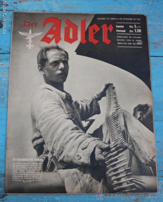 Militaria: DER ADLER N&ordm; 18 DE 1942 - II GUERRA MUNDIAL - AVIACION DEL REICH - RSCHEW, GERMANIN, FESTIVALES SALZ