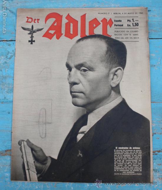 Militaria: DER ADLER N&ordm; 9 DE 1943 - AVIACION II GUERRA MUNDIAL, DIVISION AZUL, STUKAS, BULGARIA, COMO MERECIER