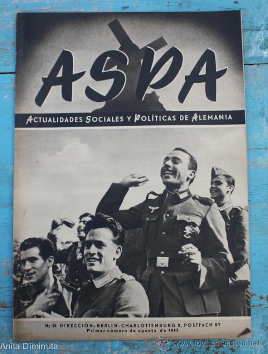 Militaria: ASPA N&ordm; 15 DE 1943 - DIVISION AZUL, PARTIDO EN LA FABRICA DE AGFA, BATALLA INDUSTRIAL, MITTENWALD VI