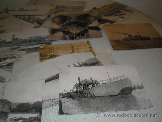 Military Antiques: recorte de periodico de epoca de la guerra con barcos