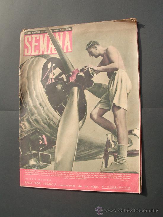 Militaria: Revista Semana. N&uacute;mero 35. A&ntilde;o 1. 1940.