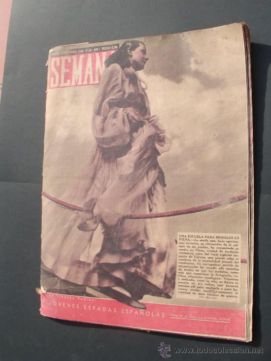 Militaria: Revista Semana. N&uacute;mero 38. A&ntilde;o 1. 1940.
