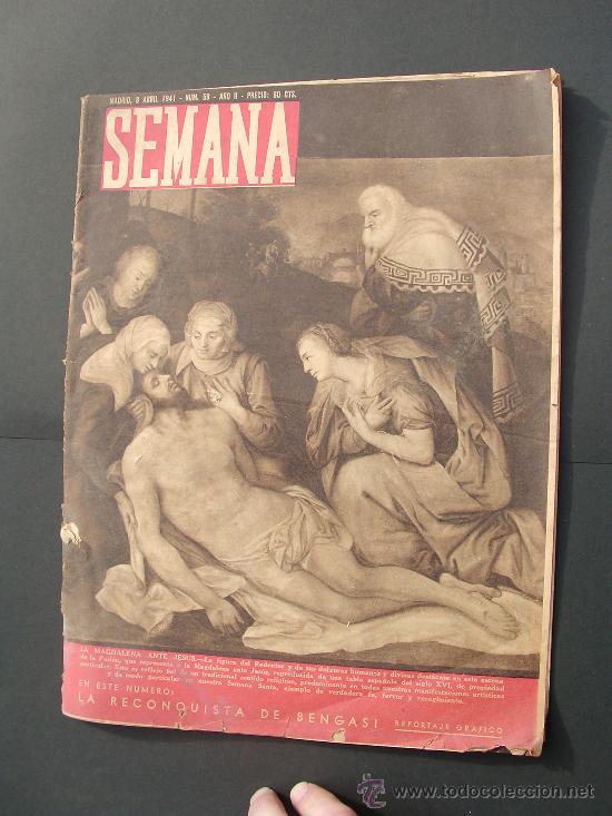 Militaria: Revista Semana. N&uacute;mero 59. A&ntilde;o 2. 1941.