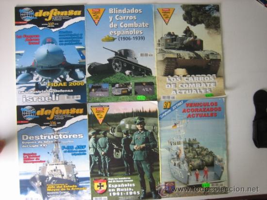 Militaria: Lote 6 revistas Defensa