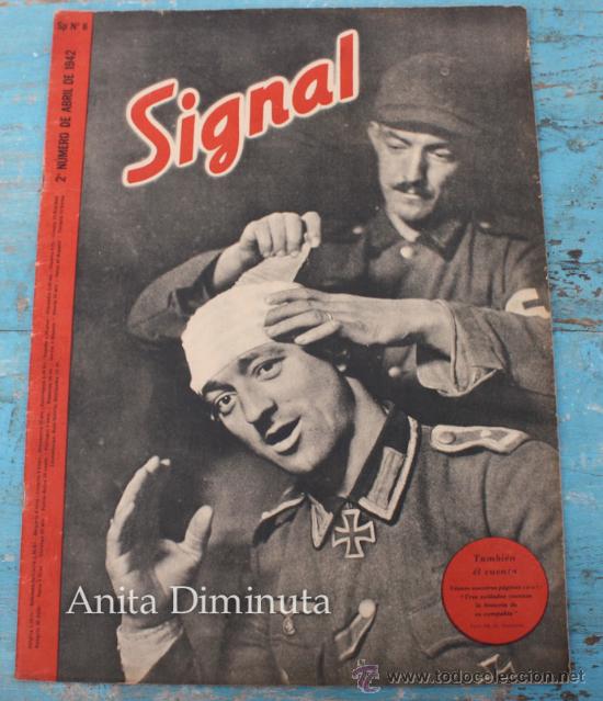 Militaria: SIGNAL N&ordm; 2 DE 1942 - CON EL POSTER - LA PRIMAVERA, EL FUHRER, CAMPA&Ntilde;A DE FRANCIA Y RUSIA, ETC... -