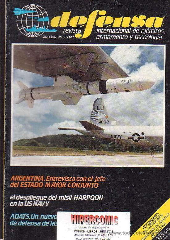 Militaria: DEFENSA  N&ordm;  107   -REVISTA MILITAR A&Ntilde;O 1987