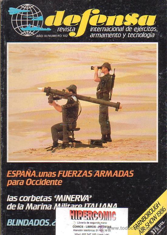 Militaria: DEFENSA  N&ordm;  102   -REVISTA MILITAR A&Ntilde;O 1986