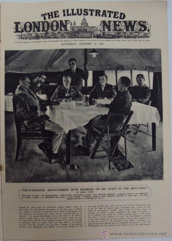 Militaria: THE ILLUSTRATED LONDON NEWS. (EN INGLES), II GUERRA MUNDIAL. 14 OCTUBRE 1944.