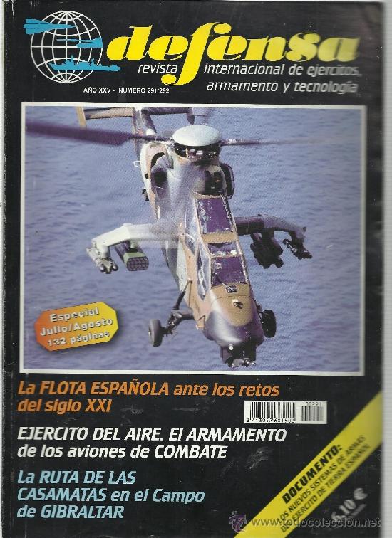 Militaria: REVISTA DEFENSA 291  292  2002      ESPECIAL JULIO/AGOSTO 130 PG