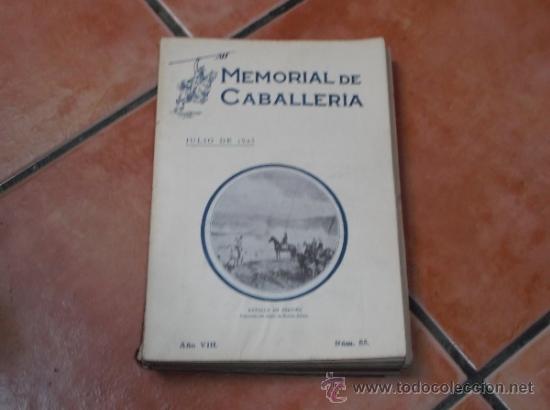 Militaria: memorial de caballeria  n&ordm; 85 a&ntilde;o VIII, julio de 1923